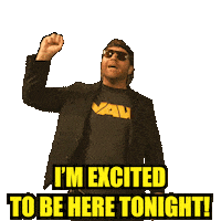 Excited Sticker by Nearly Average Wrestling