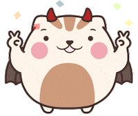 eyedbear0319 cat lovely dango eyedbear Sticker