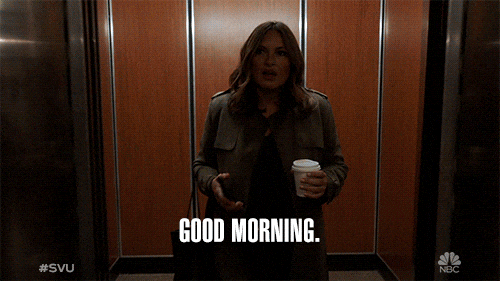 Good Morning GIF by SVU
