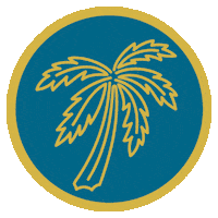 Shaking Palm Tree Sticker by dhudsongolfwear