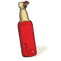 Wine Bottle Sticker by Piana Vyshnia
