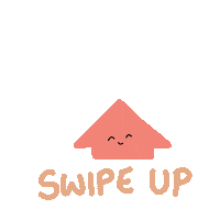 PeachPandaStudio pink instagram swipe up arrow Sticker