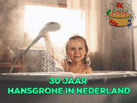 HansgroheNL water verjaardag douche badkamer GIF