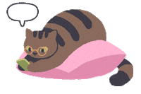 Cat Scrolling Sticker by ruillu