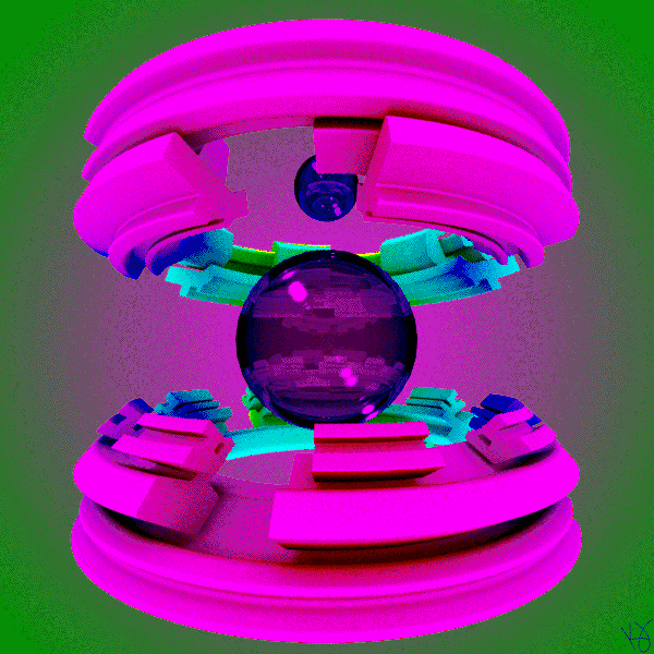KarlJahnke giphyupload retro 3d abstract GIF