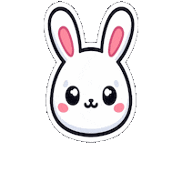 Jump Bunny Sticker