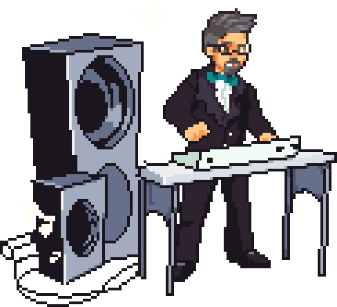 Besser_Samstag giphyupload producer lofi beats with brothers Sticker