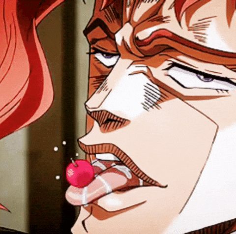 anime adventure tongue jojo lick GIF