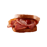 Bacon Sandwich Eating Sticker by Aubrey Allen