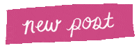 Pink Announcement Sticker