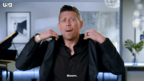 Usa Network Boom GIF by Miz & Mrs