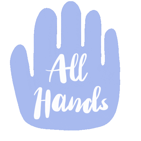 wearemakery hand meeting makery allhands Sticker
