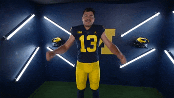 Go Blue College Football GIF by Michigan Athletics