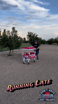 Hurry Up Running GIF by Tailgating Challenge