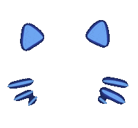 YugiKitten cat neon cat yugikitten Sticker
