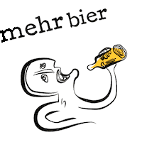 Bier Trinker Sticker by Damenspitz Wien