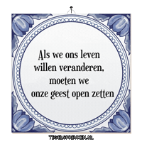 Wijsheid Spreuk Sticker by Tegelspreuken.nl