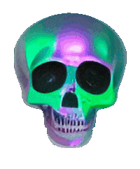 Halloween Skull Sticker