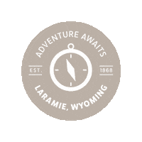visitlaramie logo travel adventure direction Sticker