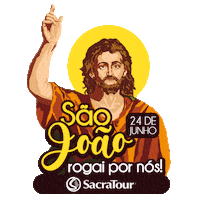 Sao Joao Peregrinacao Sticker by Sacratour