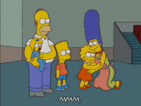 homer simpson hugging GIF