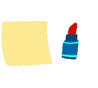 Lipstick Sheep Sticker by Sonja Nein