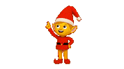 Christmas Elf Point Sticker by Verizon