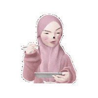 Confused Girl Sticker