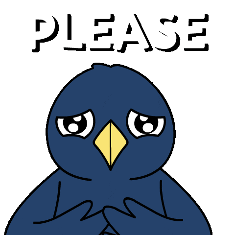 Crow Please Sticker by Ordinary Frends
