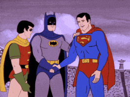 Comic Book Friends GIF