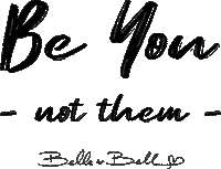 belleandbell motivation unique mantra be yourself Sticker