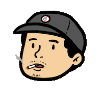 smoke wink Sticker by Ryset