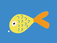Fish Duck GIF by Barbara Pozzi