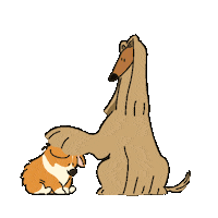 studiogoindol love dog smile hug Sticker