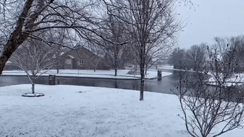 Springtime Snow Falls on Kansas