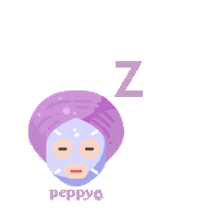 Peppycoau sleep sleeping mask peppyco peppy co Sticker