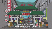 san francisco walking GIF by South Park 