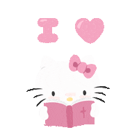 Hello Kitty Jesus Sticker
