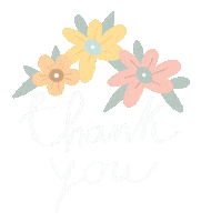 Flower Thank You Sticker