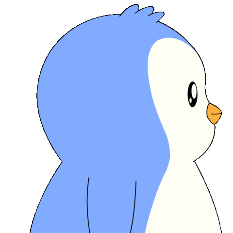 Who Is It What Sticker by Pudgy Penguins