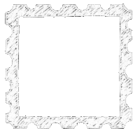 White Line Post Sticker