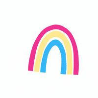 TiredGlitterCo food logo coffee rainbow GIF