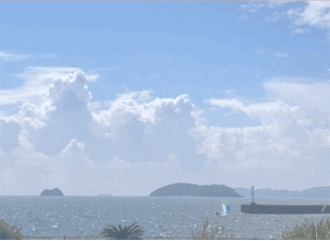 gif_jiffy giphyupload sea sky cloud GIF