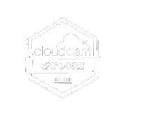 Logo Explore Sticker by CloudcamGIPHS