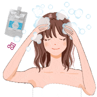 mizumina girl hair care lady Sticker
