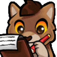 CasyNuf cat wolf furry writing GIF