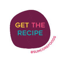 Recipe Love Sticker by SuncoreFoods