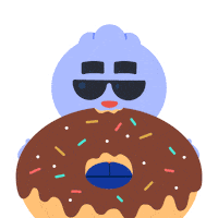 Foodie Donut Sticker by Kwantel