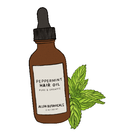 allpabotanicals giphyupload hair care peppermint hair growth Sticker
