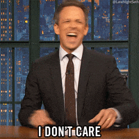Who Cares Seth Meyers GIF by Late Night with Seth Meyers